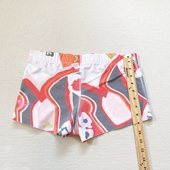 Roxy athletix patterned printed biker bike booty shorts - Size Medium - Picture 6 of 7